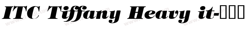 ITC Tiffany Heavy it字体转换